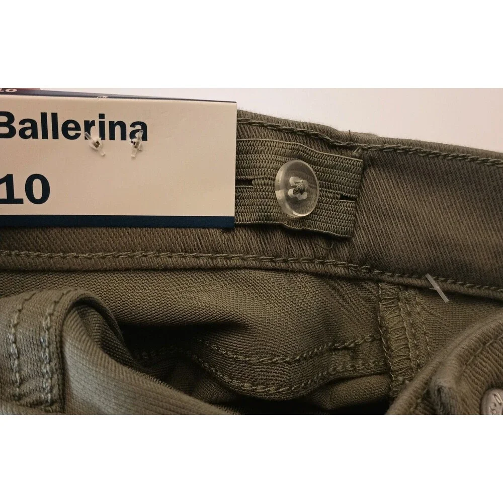 OLD NAVY Ballerina Girls Green JEGGING PANTS Size 10 Adjustable Waist (P0045B6)